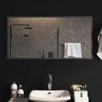 LED vannitoa peegel L&auml;bipaistev 100 x 50 cm karastatud klaas