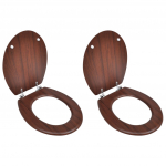 Prill-lauad kaantega, 2 tk, mdf, pruun