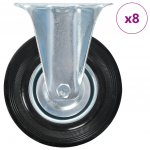 Fikseeritud m&ouml;&ouml;blirattad 8 tk, 125 mm