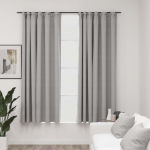 Pimendavad kardinad konksudega, 2 tk hall 140 x 175 cm