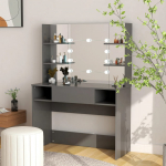 Meigilaud LED-tuledega, 100x40x135 cm, mdf-plaat, hall
