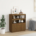 K&otilde;rge kapp, meepruun, 100x40x108,5 cm, m&auml;nnipuit