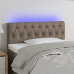 LED-voodipeats, pruunikashall, 90x7x78/88 cm, kangas