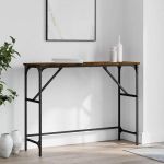 Konsoollaud, suitsutatud tamm, 100x32x75 cm, tehispuit