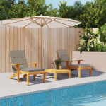 Terrassitooli istmepadjad 2 tk, pruunikashall, oxford kangas