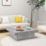 Diivanilaud, hall sonoma tamm, 90 x 90 x 28cm, tehispuit