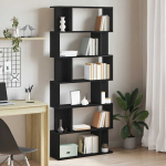 Raamaturiiul must tamm 80x24x190,5 cm t&ouml;&ouml;deldud puit