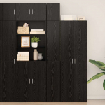 Hoiukapp 3 tk must tamm 30 x 42,5 x 225 cm