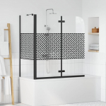 Vannitoa piiramine geomeetriline must 120 x 67 x 129 cm