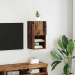 Seinale paigaldatav TV kapp Vana puit 30,5 x 30 x 60 cm