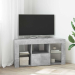 Nurgas LED TV kapp 100 x 40 x 50 cm betoonhall tehispuit