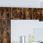 Seinakapp 2 tk suitsutatud tamm ja valge 40 x 31 x 40 cm