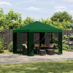 Paviljon 3 x 3 m Roheline Pol&uuml;ester ja teras 190 gsm