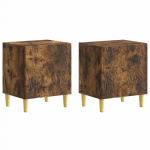 &Ouml;&ouml;kapp 2 pcs Suitsutatud tamm 43 x 34,5 x 50 cm Tehispuit