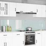 K&ouml;gi splashback 2 tk valge 120 x 50 cm karastatud klaas