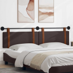 Rippuv voodipeats &Uuml;ksv&auml;rviline Tume pruun 210 x 55 x 5 cm Antiik PU