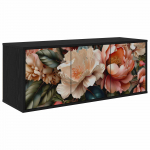 Seinale paigaldatav TV kapp BORNE 102 x 33 x 40 cm Must tamm