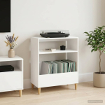 Plaadim&auml;ngija alus Valge 71 x 39,5 x 83 cm Tehispuit