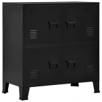 T&ouml;&ouml;stuslik hoiukirst must 75x40x80 cm teras