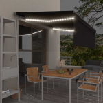 Automaatne varikatus led ja tuuleandur 4,5 x 3 m antratsiithall