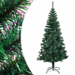Kunstkuusk sillerdavate okstega, roheline, 120 cm, PVC