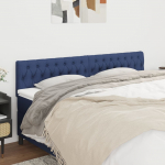 Voodipeatsid, sinine, 180x7x78/88 cm, kangas