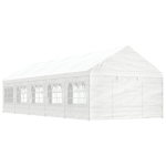 Katusega varjualune, valge, 11,15 x 4,08 x 3,22 m, pol&uuml;et&uuml;leen
