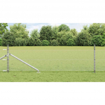Aed koos postidega h&otilde;bedane 0.8 x 10 m pvc kaetud teras