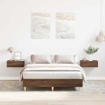 VOODIRAAM ILMA MADRATSITA, PRUUN TAMM 120X200 CM, TEHISPUIT