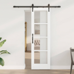 Liuguks valge 61 x 198.5 cm puit ja metall