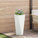 Taimekast valge 30 x 30 x 75 cm teras