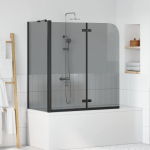 Du&scaron;i kest must 120 x 68 x 130 cm ESG klaas ja alumiinium