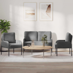 Diivanikomplektid 3 tk Tumehall 115 x 56 x 80 cm Vineer