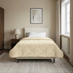 Talve tek cream 155 x 200 cm Mikrokiud ja Teddy villa