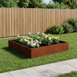 Aia istutuskast rooste 80 x 80 x 20 cm ilmastikukindel teras