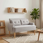 Nurgadiivan nuppude &auml;sitlusega Helehall 117 x 67 x 77 cm Boucl&eacute;