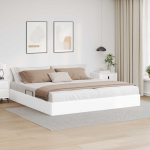 Ottomani voodiraam PUHAS VALGE 200 x 200 cm Kunstnahk