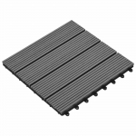 Terrassiplaat 11 tk Hall 30 x 30 cm Puitplastik