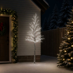 Lumega kaetud LED-j&otilde;ulupuu Pruun 25 x 25 x 240 cm Plastmass