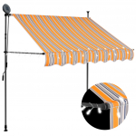 K&auml;sitsi sisset&otilde;mmatav varikatus, LED, 150 cm, kollane ja sinine