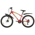 M&auml;giratas 21 k&auml;iguga 26'' ratas 36 cm, punane