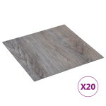 Iseliimuvad p&otilde;randaplaadid 20 tk, pvc, 1,86 m&sup2;, helepruun