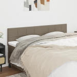 Voodipeatsid, pruunikashall, 160x5x78/88 cm, kangas