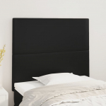 Voodipeatsid 2 tk, must, 80x5x78/88 cm, kunstnahk