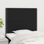 Voodipeatsid 2 tk, must, 100x5x78/88 cm, kangas