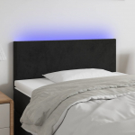 LED-voodipeats, must, 80x5x78/88 cm, samet
