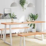 Lauaplaat, helepruun, 180 x 50 x (2-6) cm, t&ouml;&ouml;deldud t&auml;ispuit