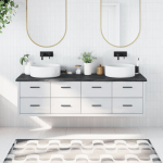 Vannitoa tasapind, tumepruun, 180x60x(2-4)cm t&ouml;&ouml;deldud t&auml;ispuit