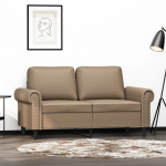 Kahekohaline diivan, cappuccino, 120 cm, kunstnahk