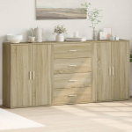 PUHVETKAPID 3 TK, SONOMA TAMM, 60 X 31 X 84 CM, TEHISPUIT